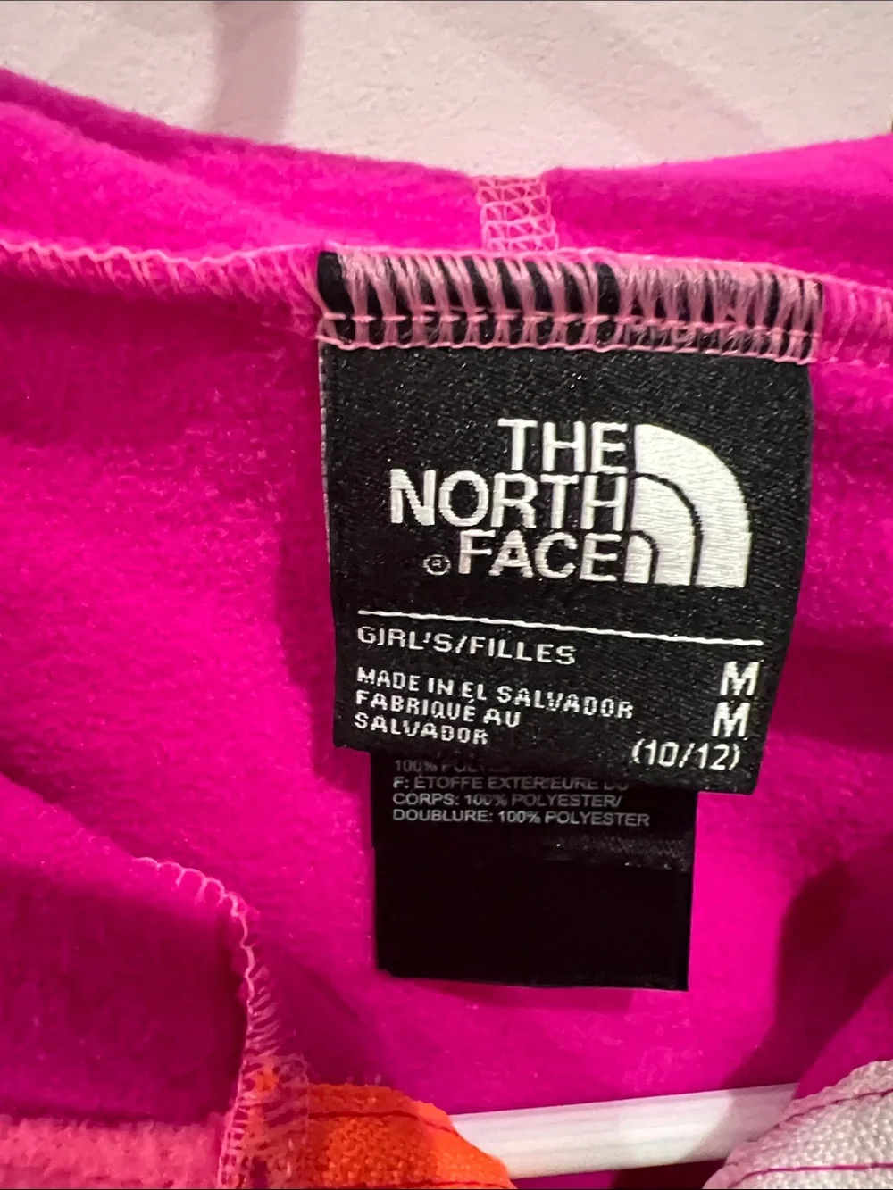 The North Face chest wear fabric